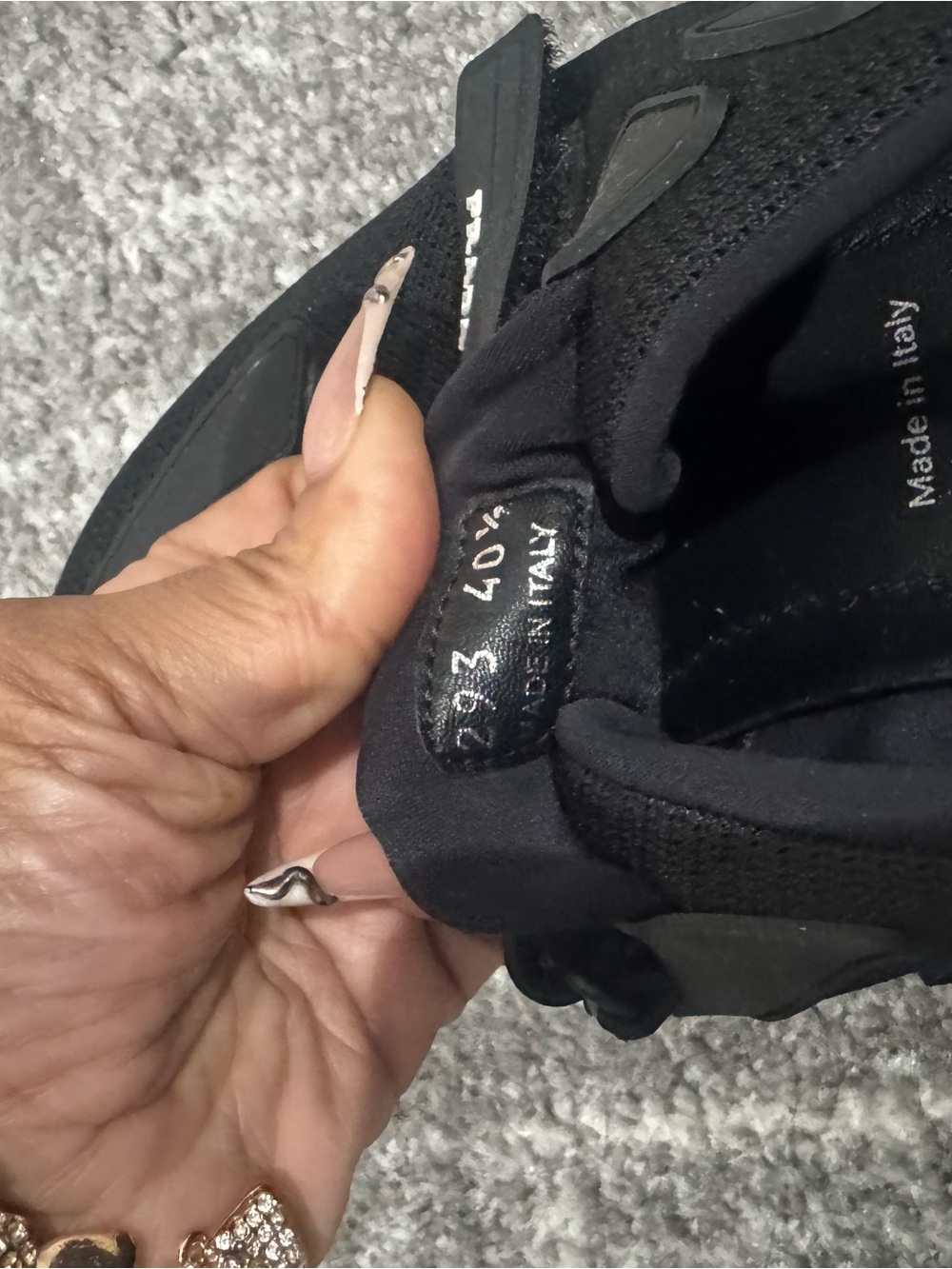 Prada Black Low-Top Slip-On Sneakers - Picture 2 of 5